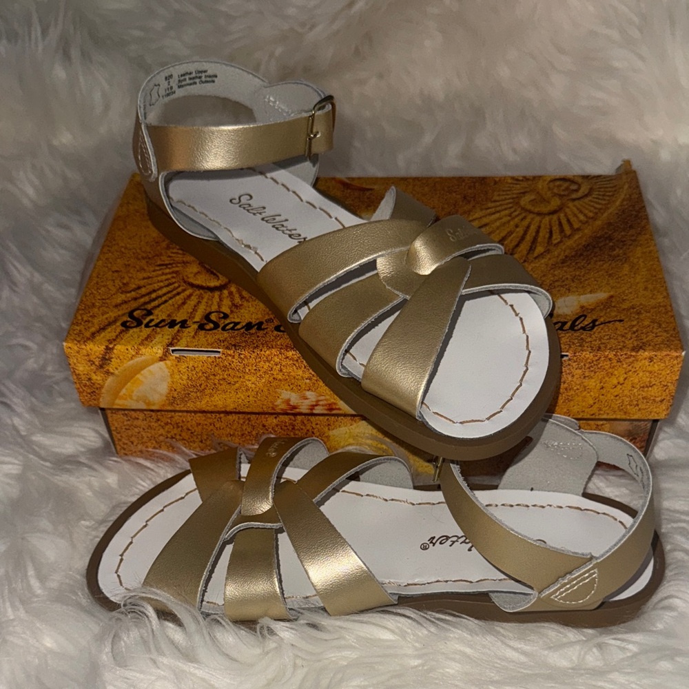 Salt Water Gold Sandals